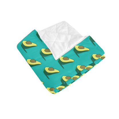 Avocado Pattern Print Design 03 Premium Quilt