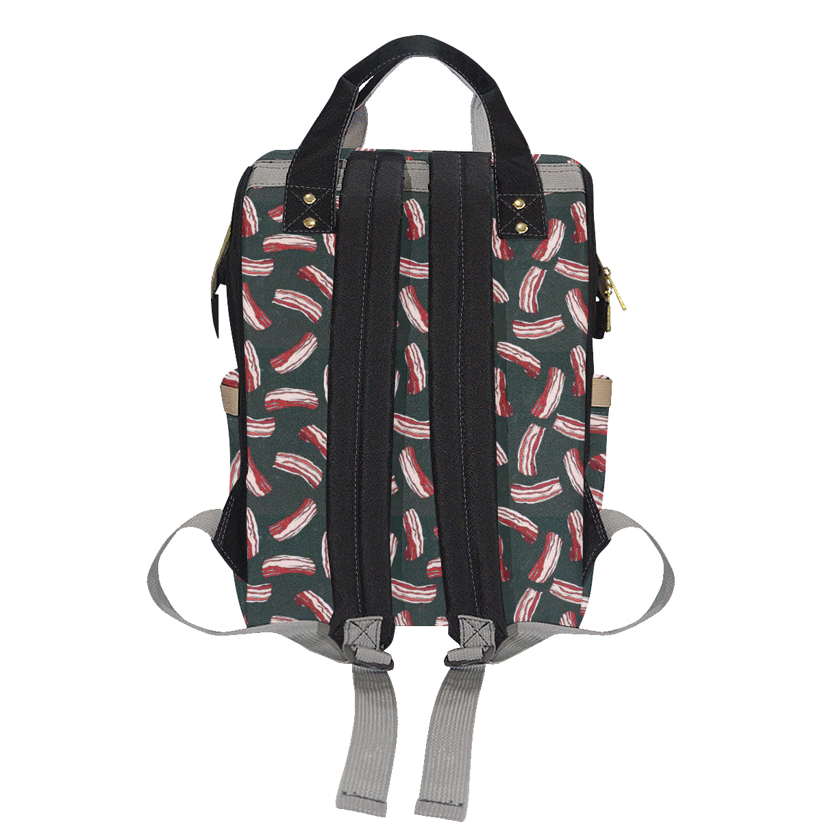 Bacon Pattern Print Design 02 Diaper Bag Backpack