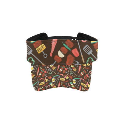 Barbecue Pattern Print Design 05 Unisex Sun Visor