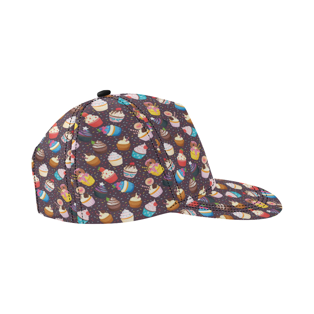 Cupcakes Party Print Pattern Snapback Cap