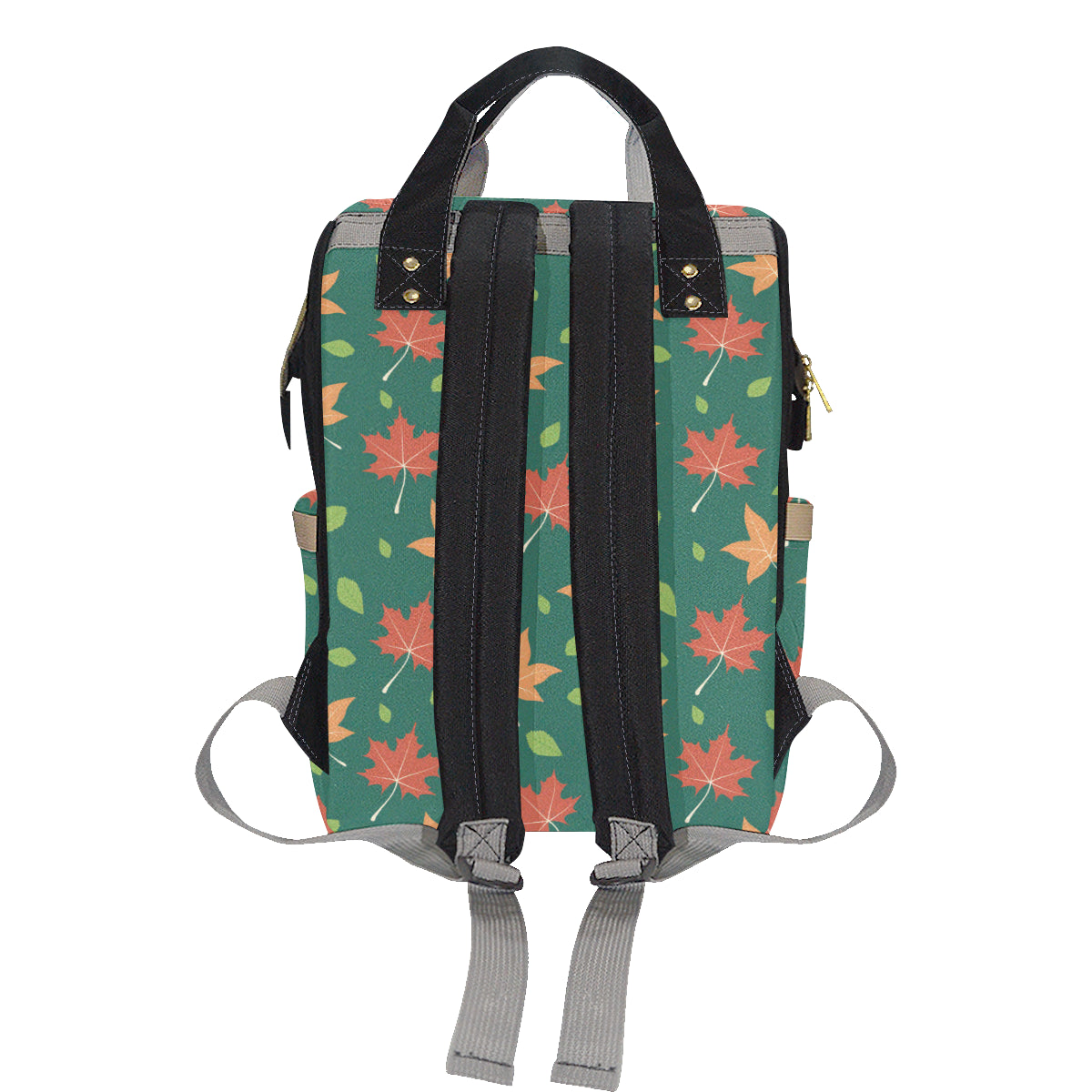 Maple Leaf Pattern Print Design 04 Diaper Bag Backpack