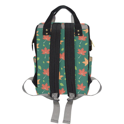 Maple Leaf Pattern Print Design 04 Diaper Bag Backpack