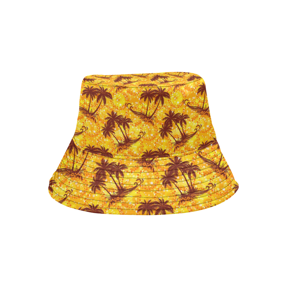 Palm Tree Pattern Print Design PT012 Unisex Bucket Hat