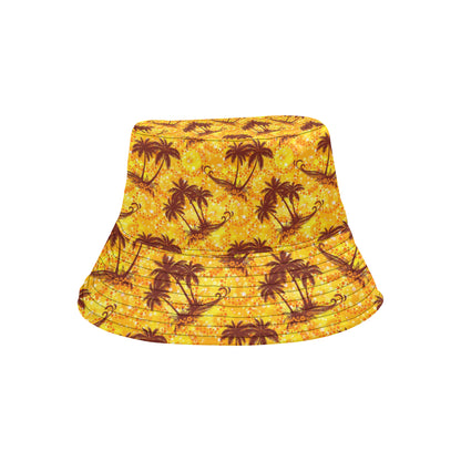 Palm Tree Pattern Print Design PT012 Unisex Bucket Hat