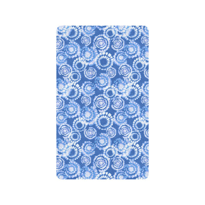 Tie Dye Blue Design Print Rubber Doormat