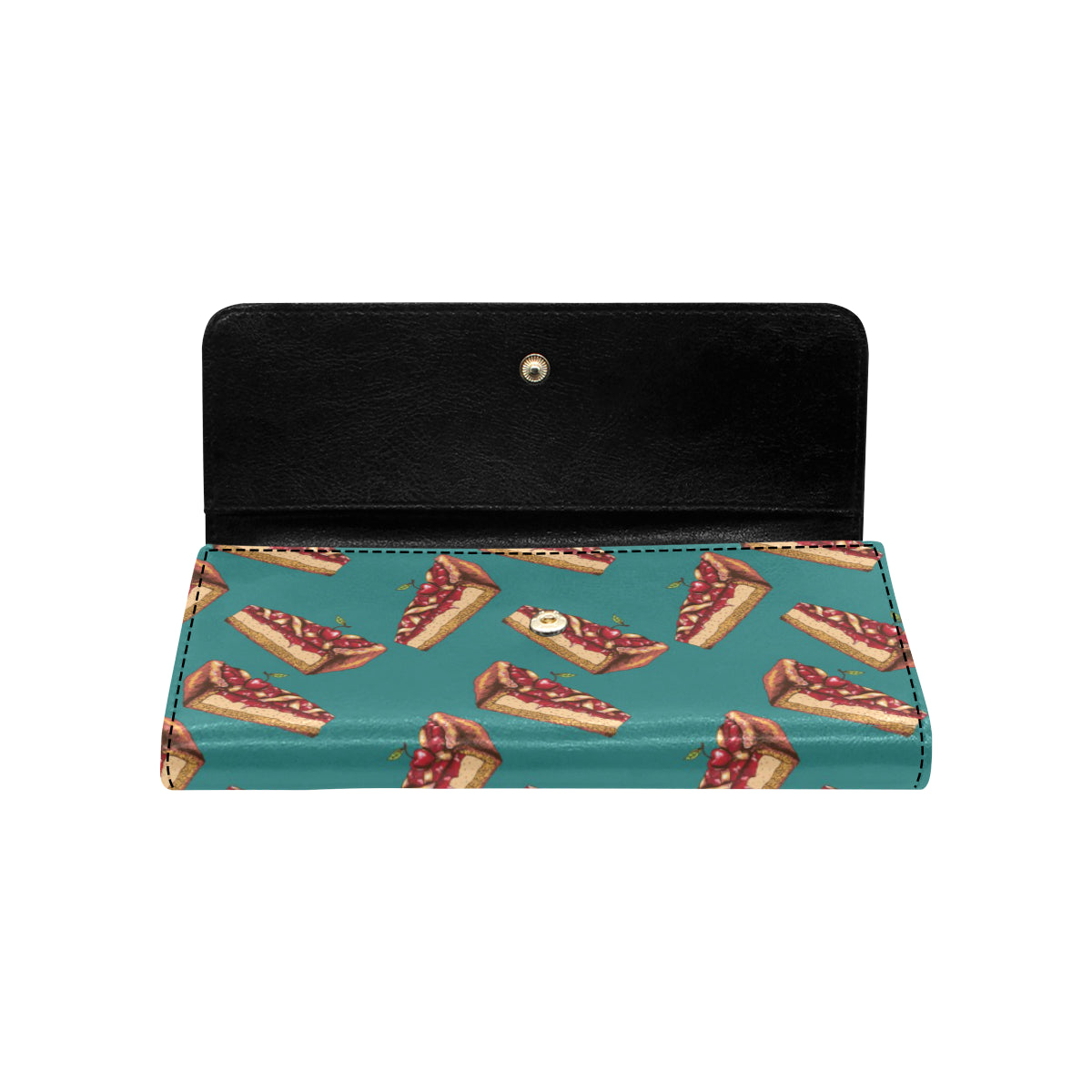 Cheesecake Cherry Pattern Print Design CK03 Women's Trifold Wallet