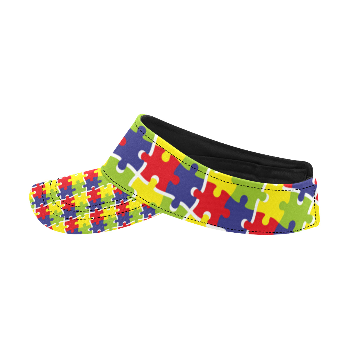 Autism Awareness Pattern Print Design 03 Unisex Sun Visor