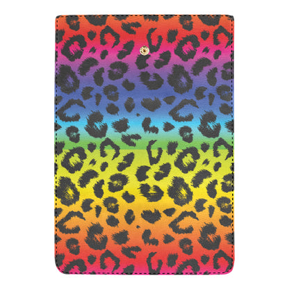 Rainbow Leopard Pattern Print Design A01 Women's Trifold Wallet