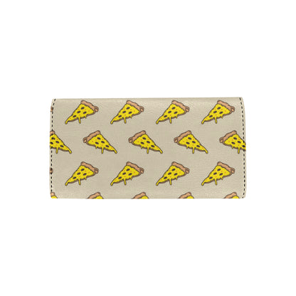 Pizza Pattern Print Design A04 Women's Trifold Wallet