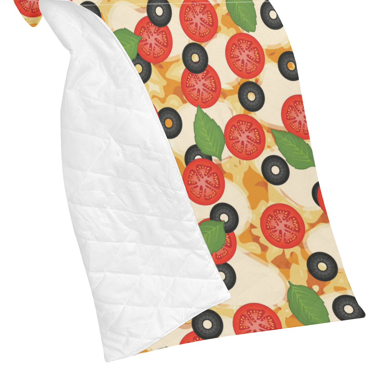 Pizza Pattern Print Design A05 Premium Quilt