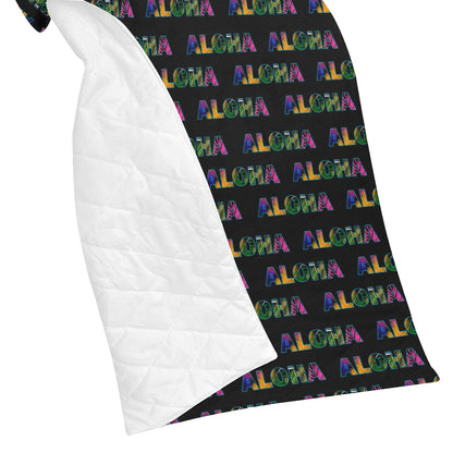 Aloha Hawaii Neon Premium Quilt