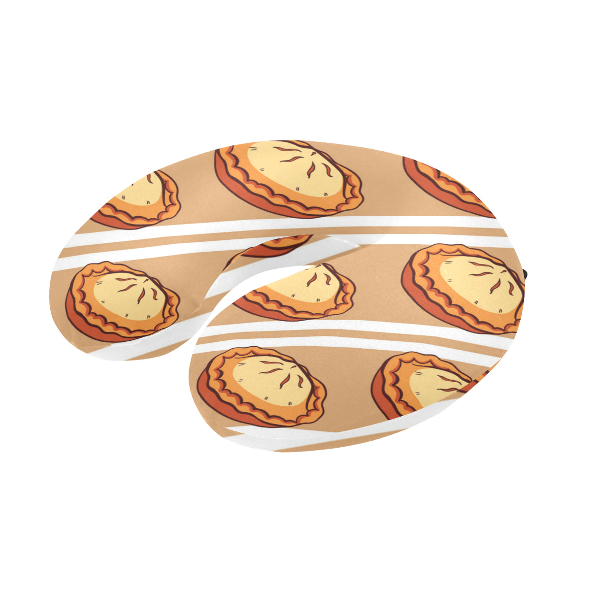 Pie Pattern Print Design A02 U-Shaped Travel Neck Pillow