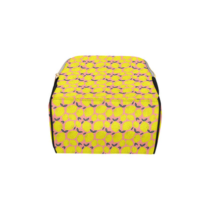 Lemon Pattern Print Design LM03 Diaper Bag Backpack