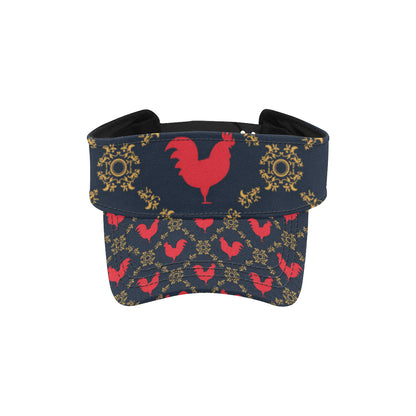 Rooster Pattern Print Design A02 Unisex Sun Visor