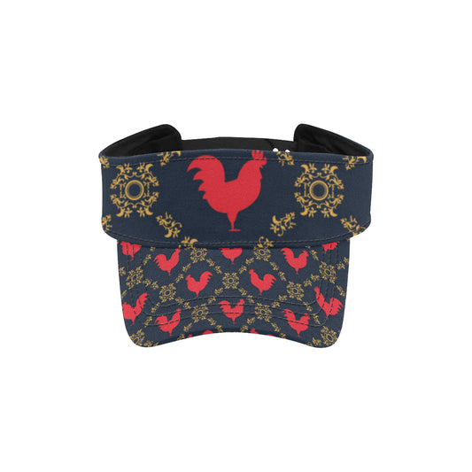 Rooster Pattern Print Design A02 Unisex Sun Visor