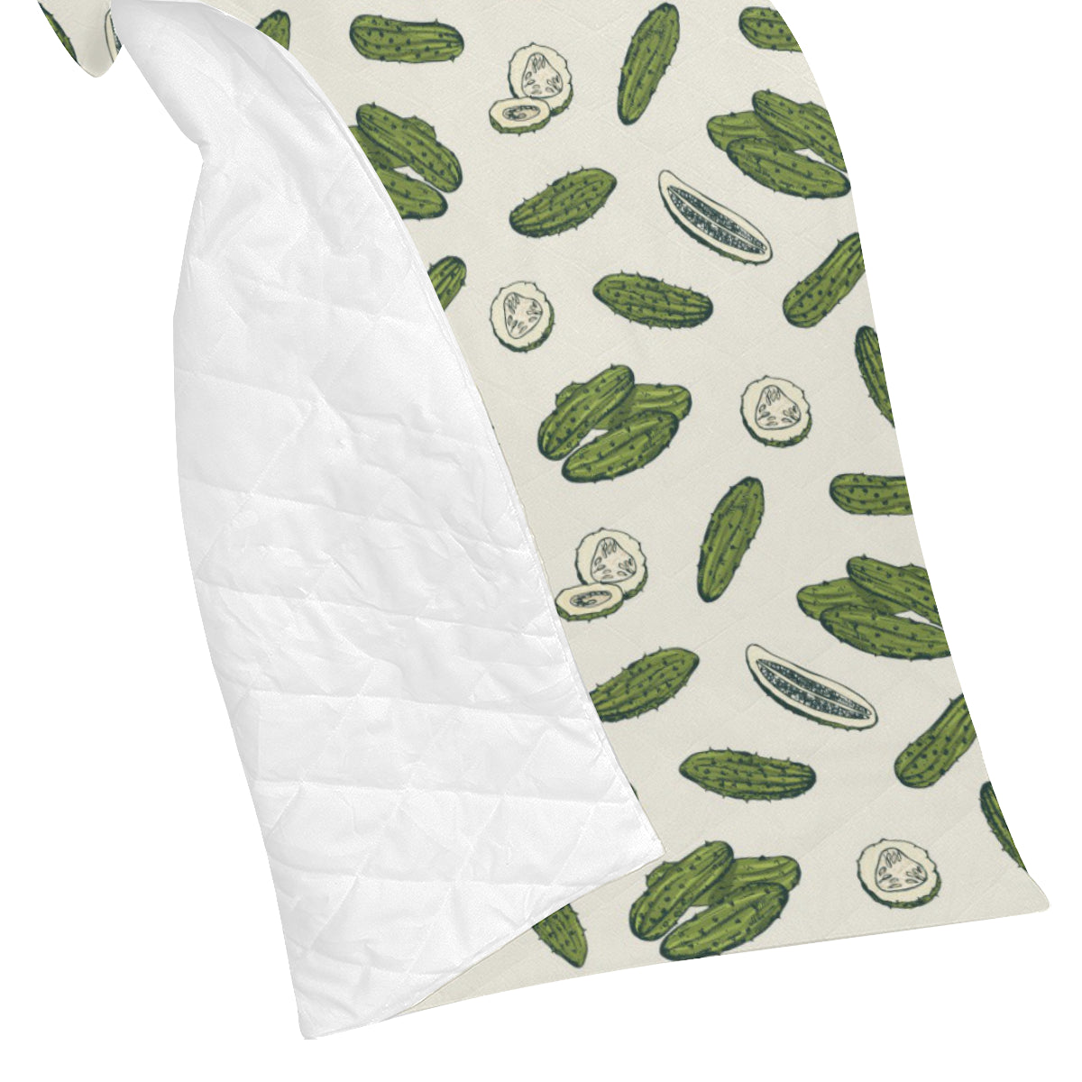 Cucumber Pattern Print Design CC05 Premium Quilt