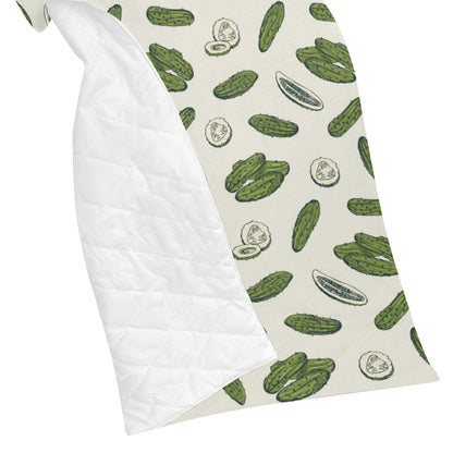 Cucumber Pattern Print Design CC05 Premium Quilt