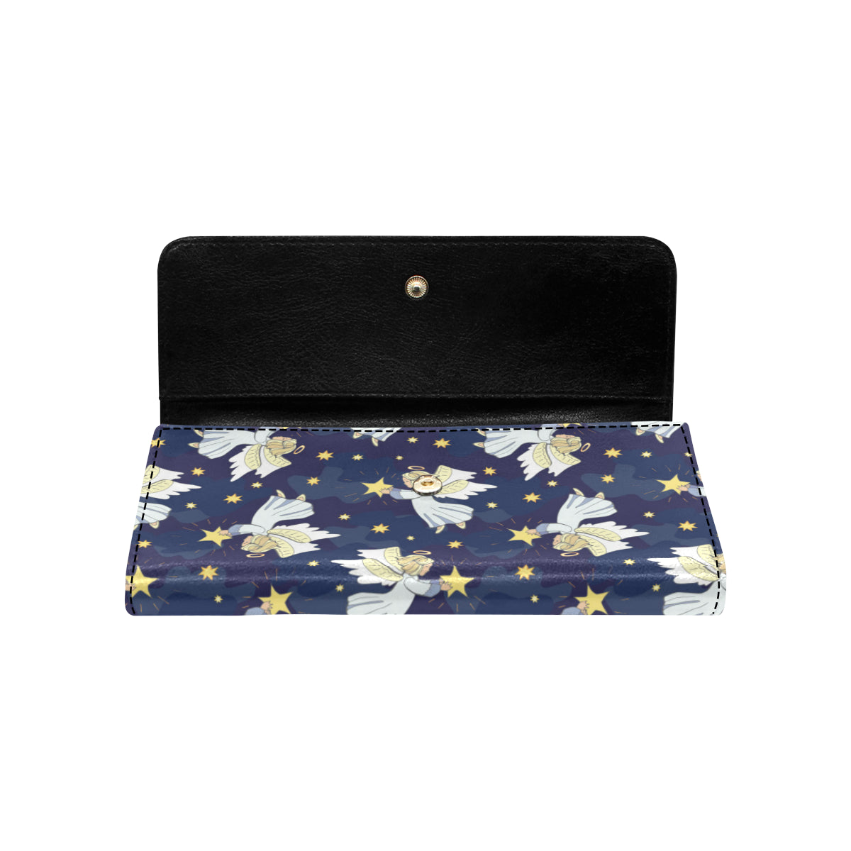 Angel Pattern Print Design 06 Women's Trifold Wallet
