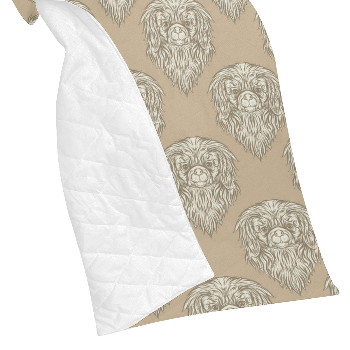Pekingese Pattern Print Design A01 Premium Quilt