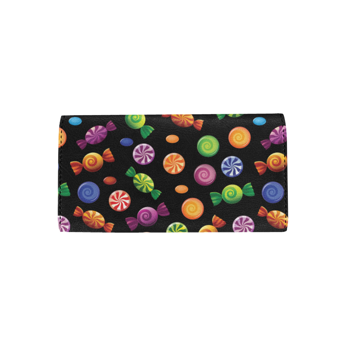 Candy Pattern Print Design 01 Women's Trifold Wallet