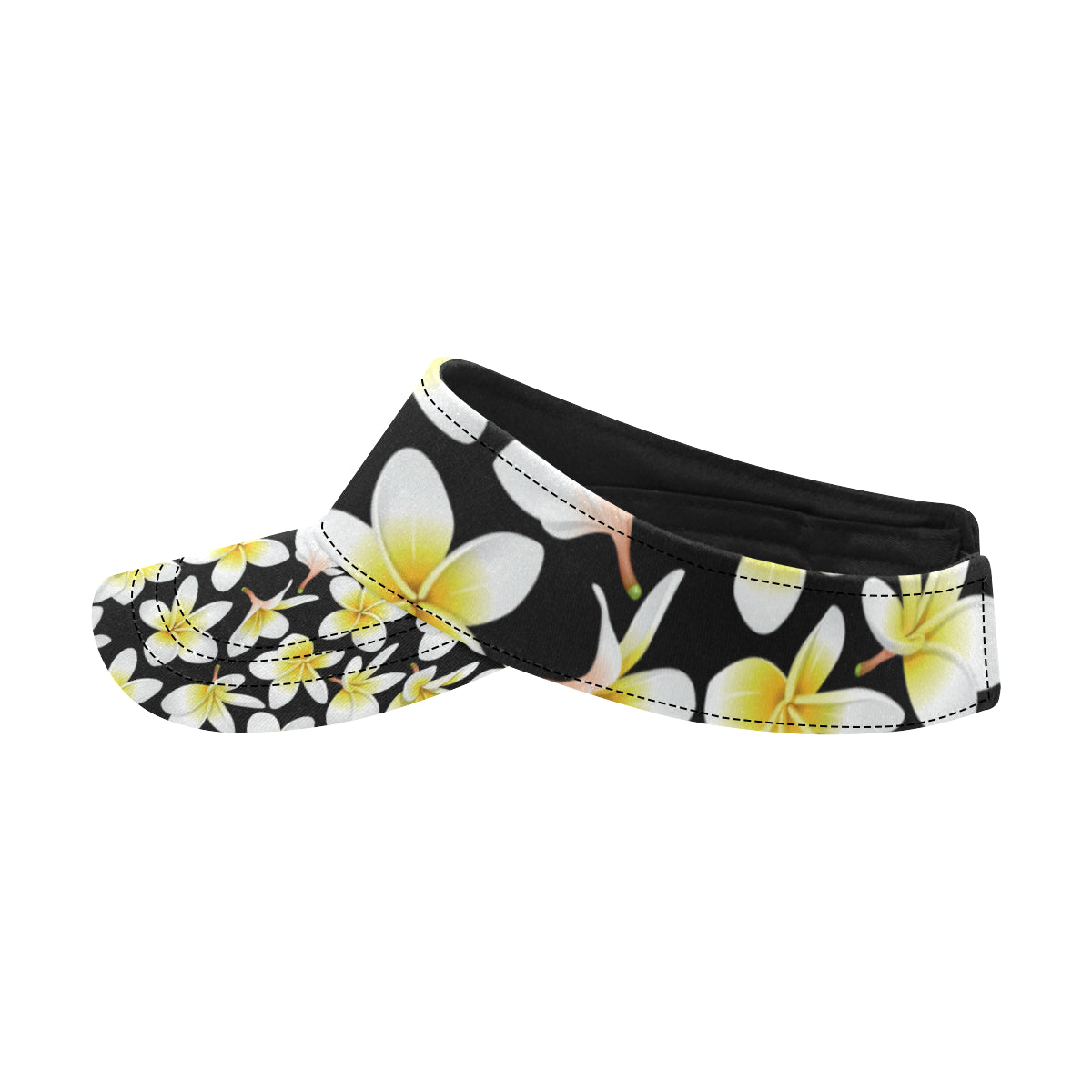 Yellow Plumeria Hawaiian Flowers Unisex Sun Visor
