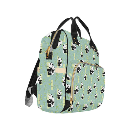Panda Pattern Print Design A03 Diaper Bag Backpack