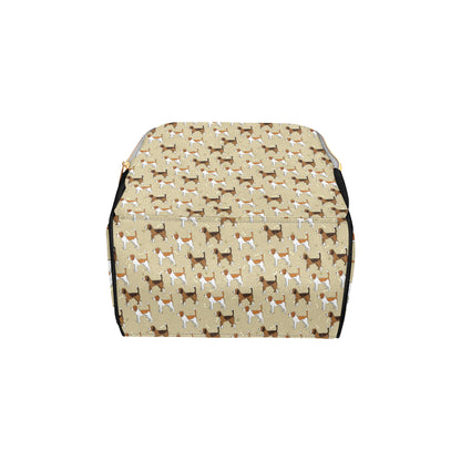 Beagle Pattern Print Design 01 Diaper Bag Backpack