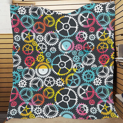 Mechanic Pattern Print Design 02 Premium Quilt