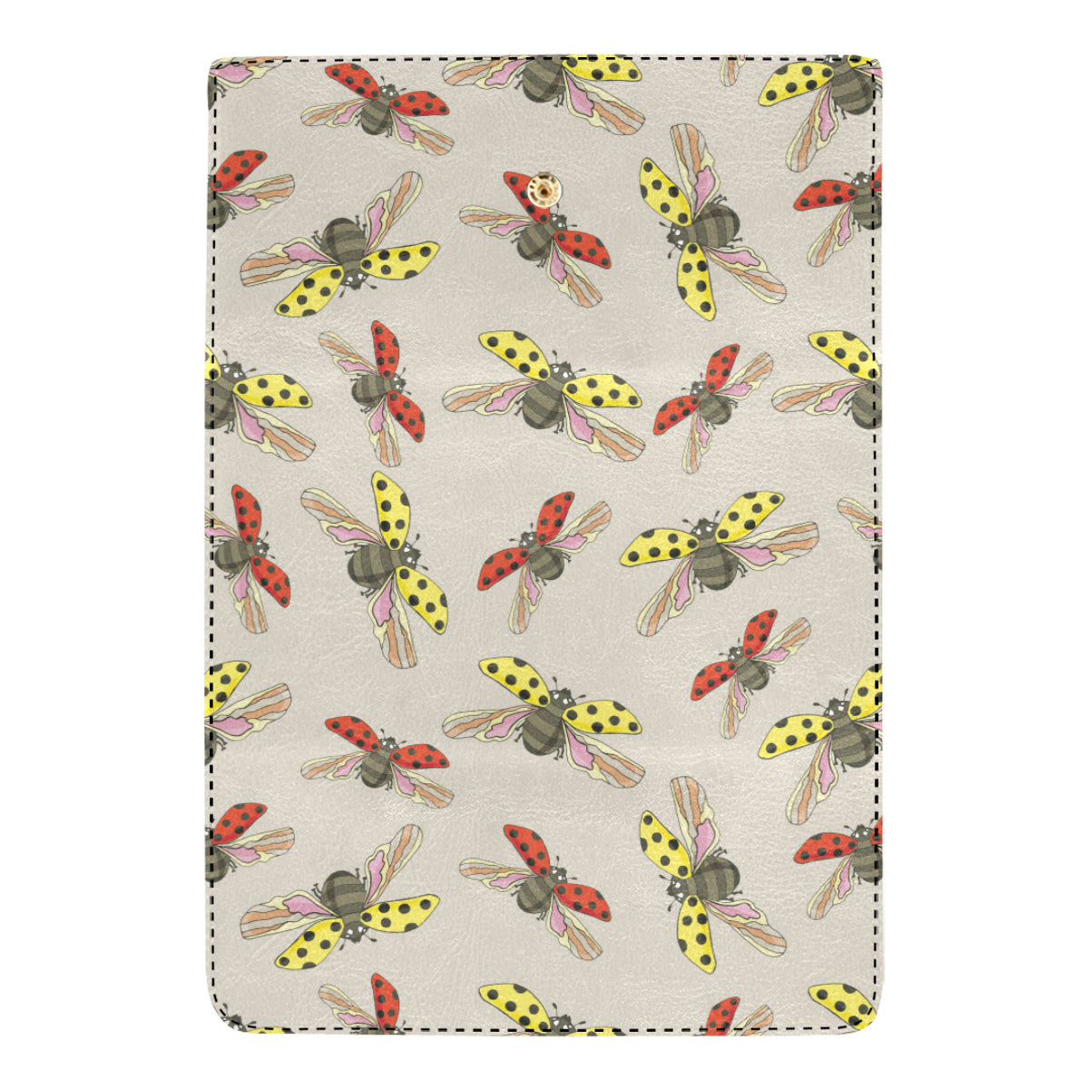 Ladybug Pattern Print Design 04 Women's Trifold Wallet