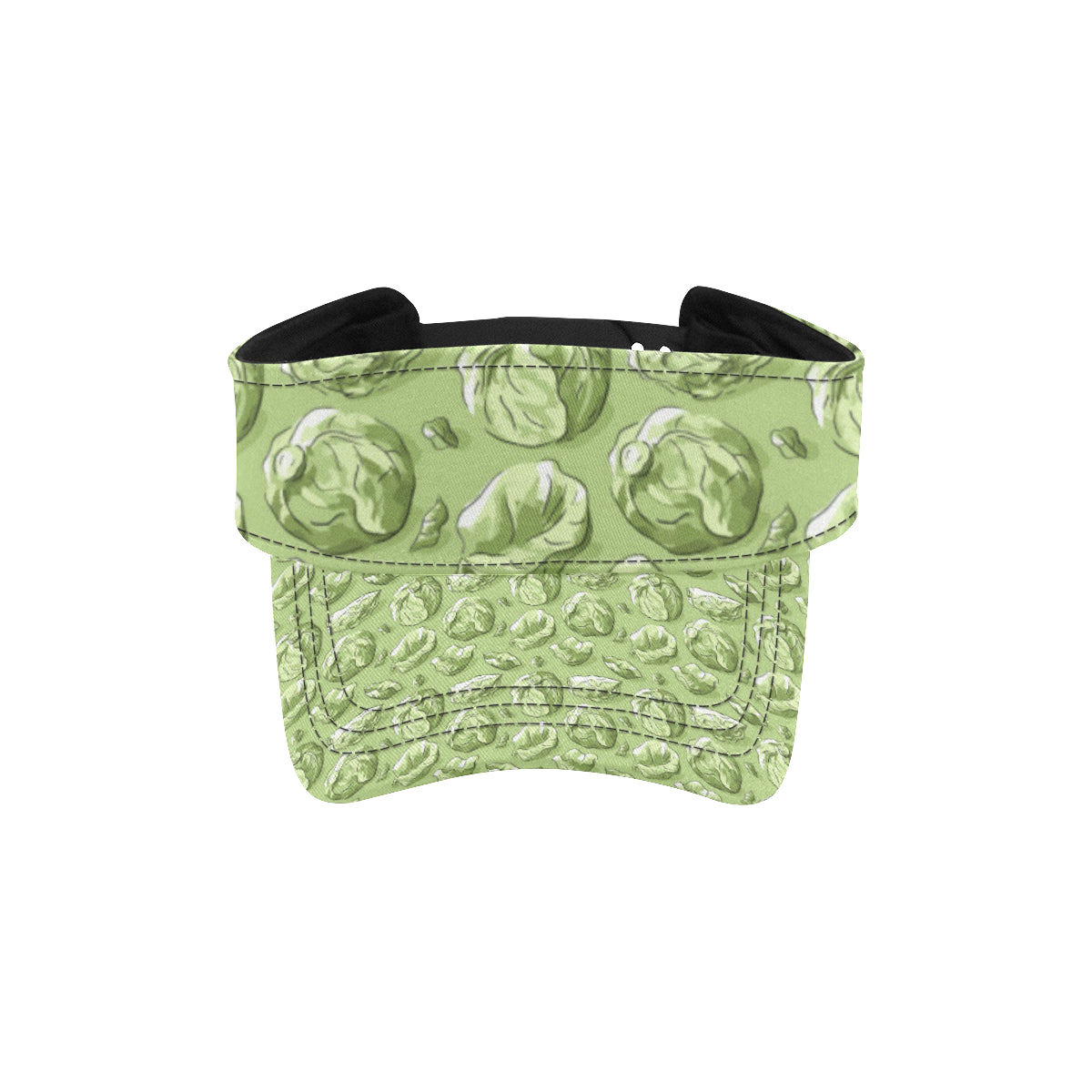 Brussels Sprouts Pattern Print Design 01 Unisex Sun Visor