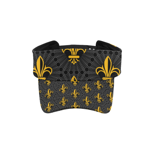 Fleur De Lis Gold Pattern Print Design 01 Unisex Sun Visor