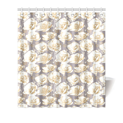 Anemone Pattern Print Design AM05 Shower Curtain