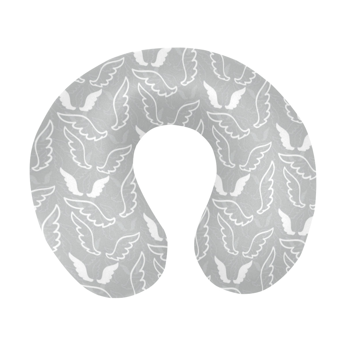 Angel Wings Pattern Print Design 01 U-Shaped Travel Neck Pillow