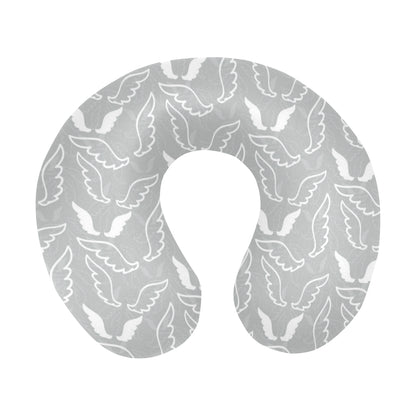 Angel Wings Pattern Print Design 01 U-Shaped Travel Neck Pillow