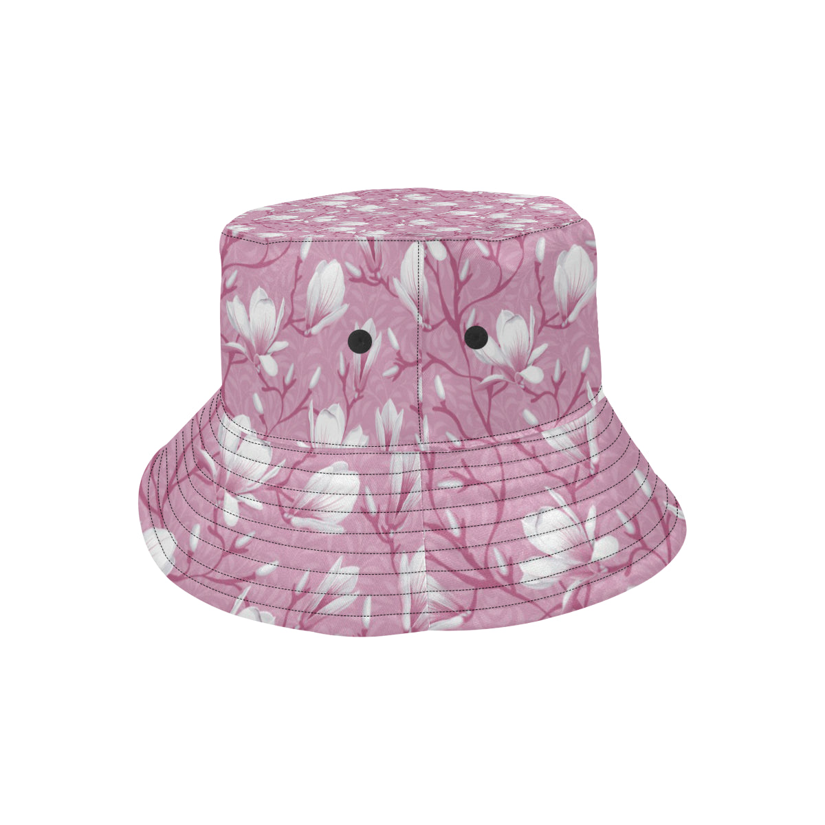 Magnolia Pattern Print Design MAG05 Unisex Bucket Hat