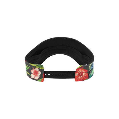 Tropical Flower Pattern Print Design TF04 Unisex Sun Visor