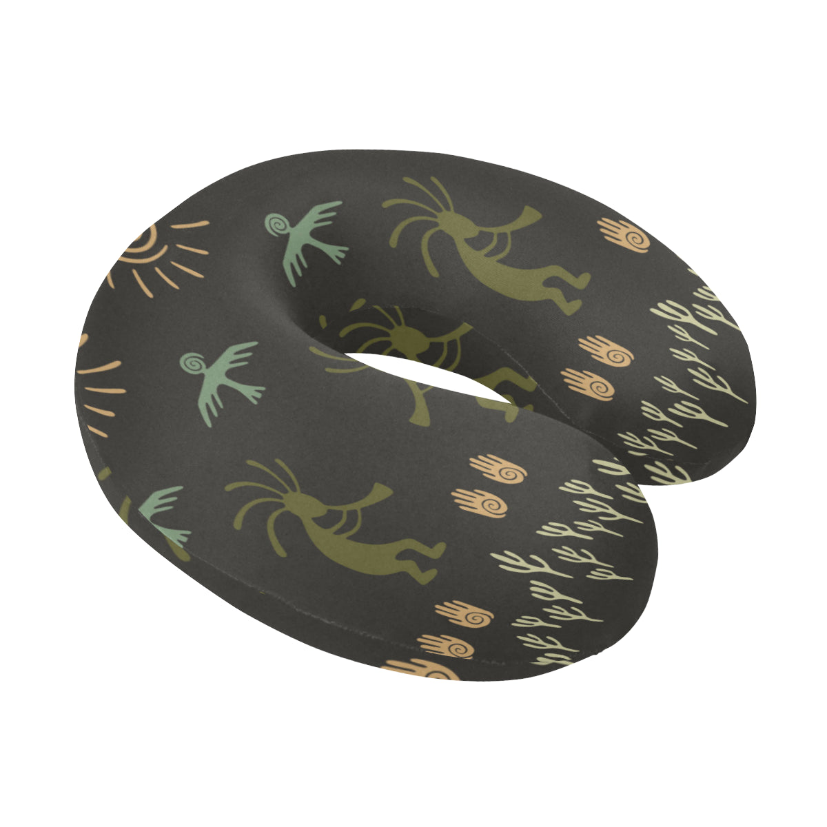 Mayan Pattern Print Design 04 U-Shaped Travel Neck Pillow