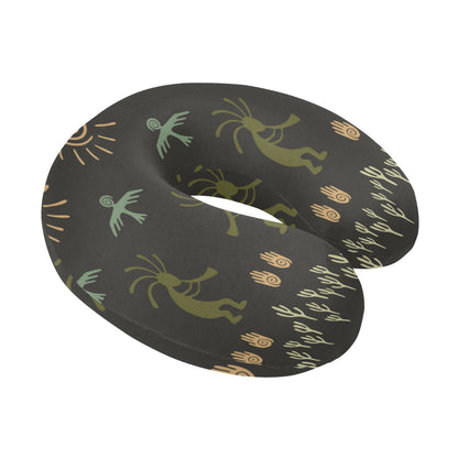 Mayan Pattern Print Design 04 U-Shaped Travel Neck Pillow