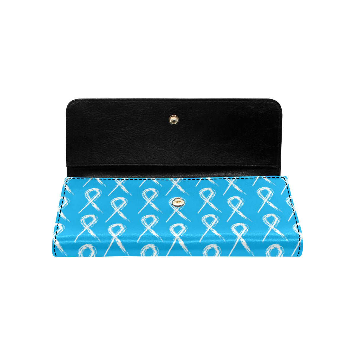 Prostate cancer Pattern Print Design A03 Women's Trifold Wallet