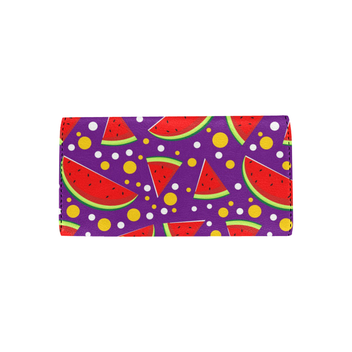 Watermelon Pattern Print Design WM010 Women's Trifold Wallet