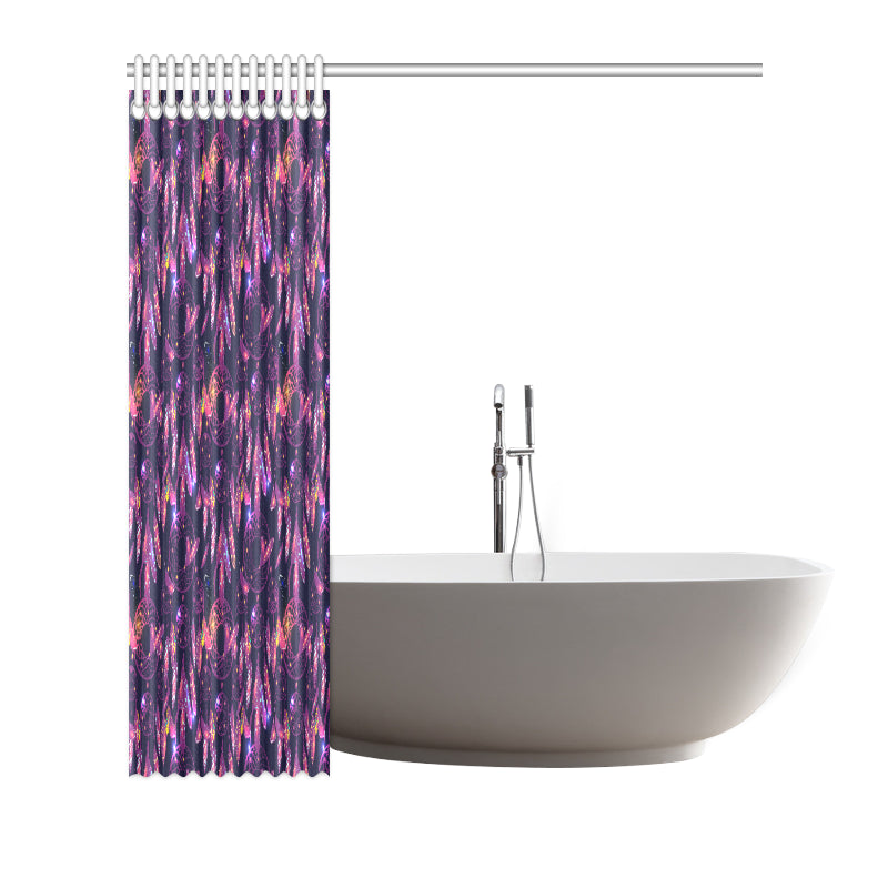 Dream catcher neon Shower Curtain