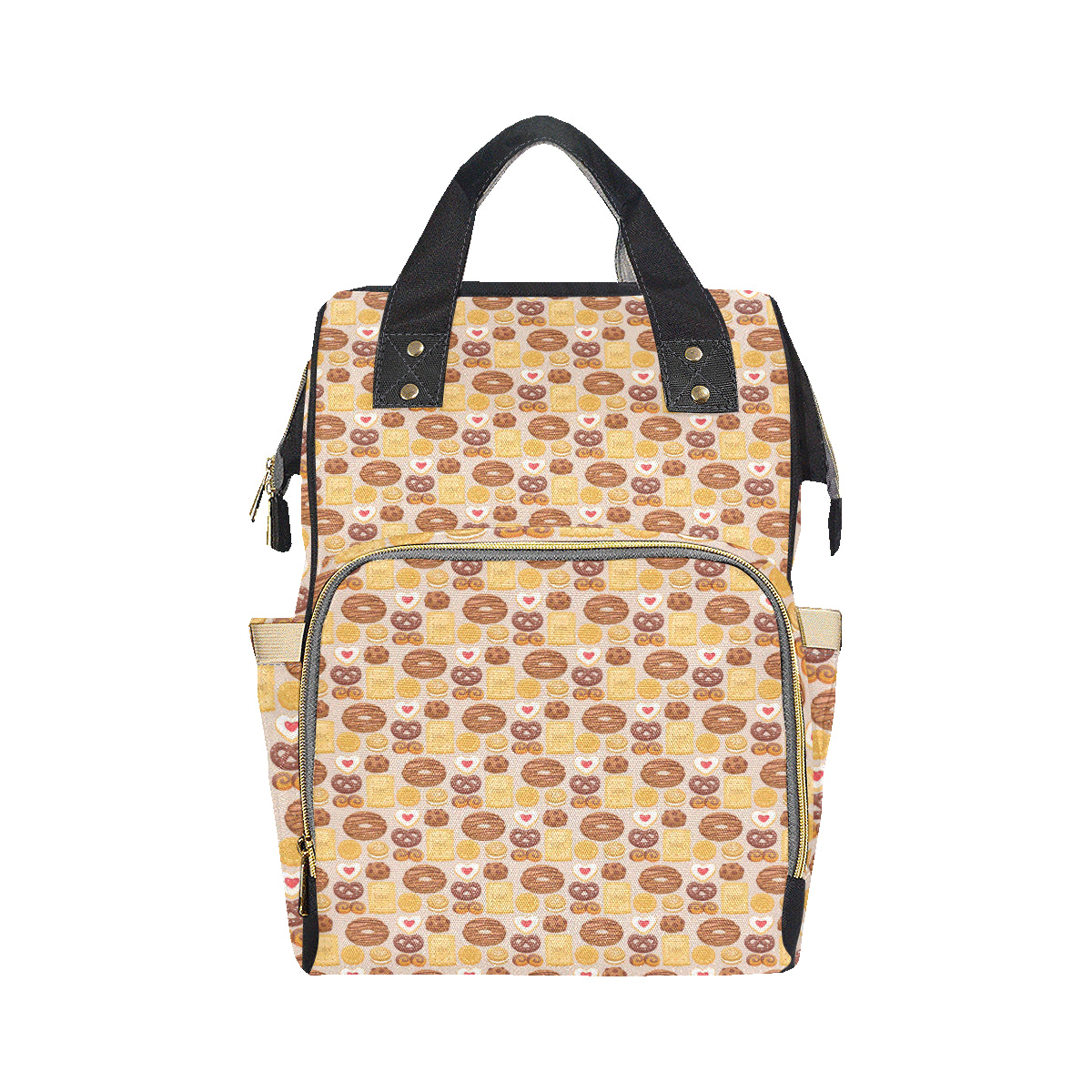 Cookie Pattern Print Design 02 Diaper Bag Backpack