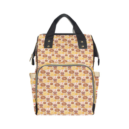 Cookie Pattern Print Design 02 Diaper Bag Backpack