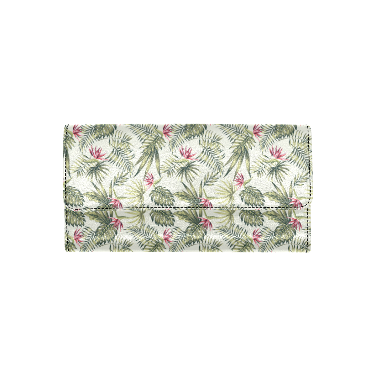 Bird Of Paradise Pattern Print Design 04 Women's Trifold Wallet