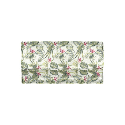 Bird Of Paradise Pattern Print Design 04 Women's Trifold Wallet