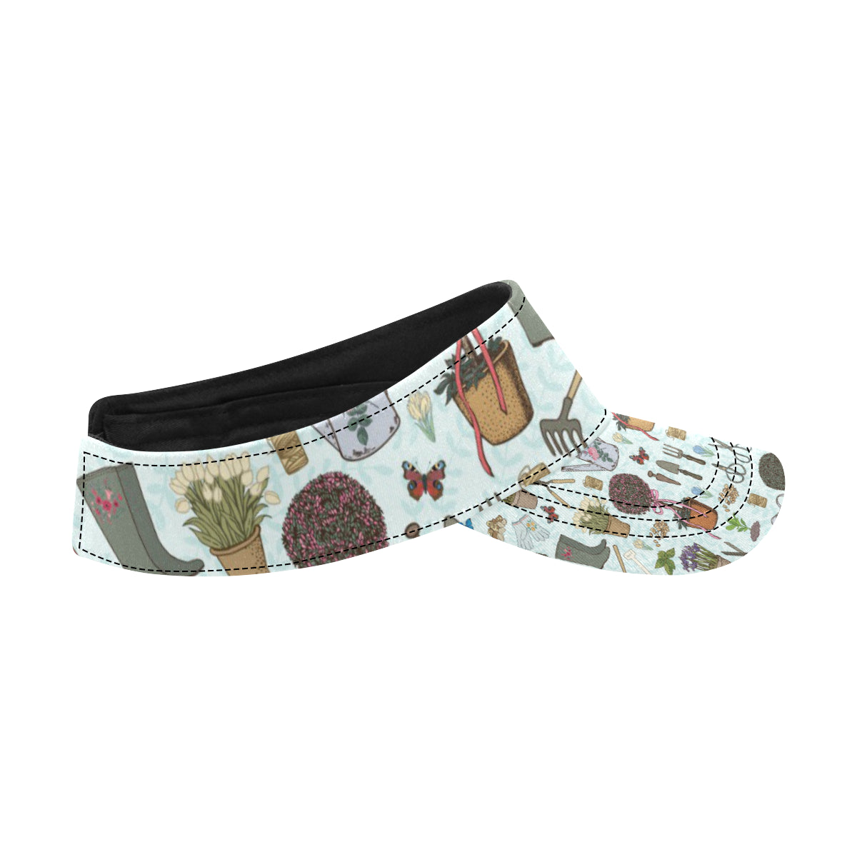 Gardening Pattern Print Design G01 Unisex Sun Visor