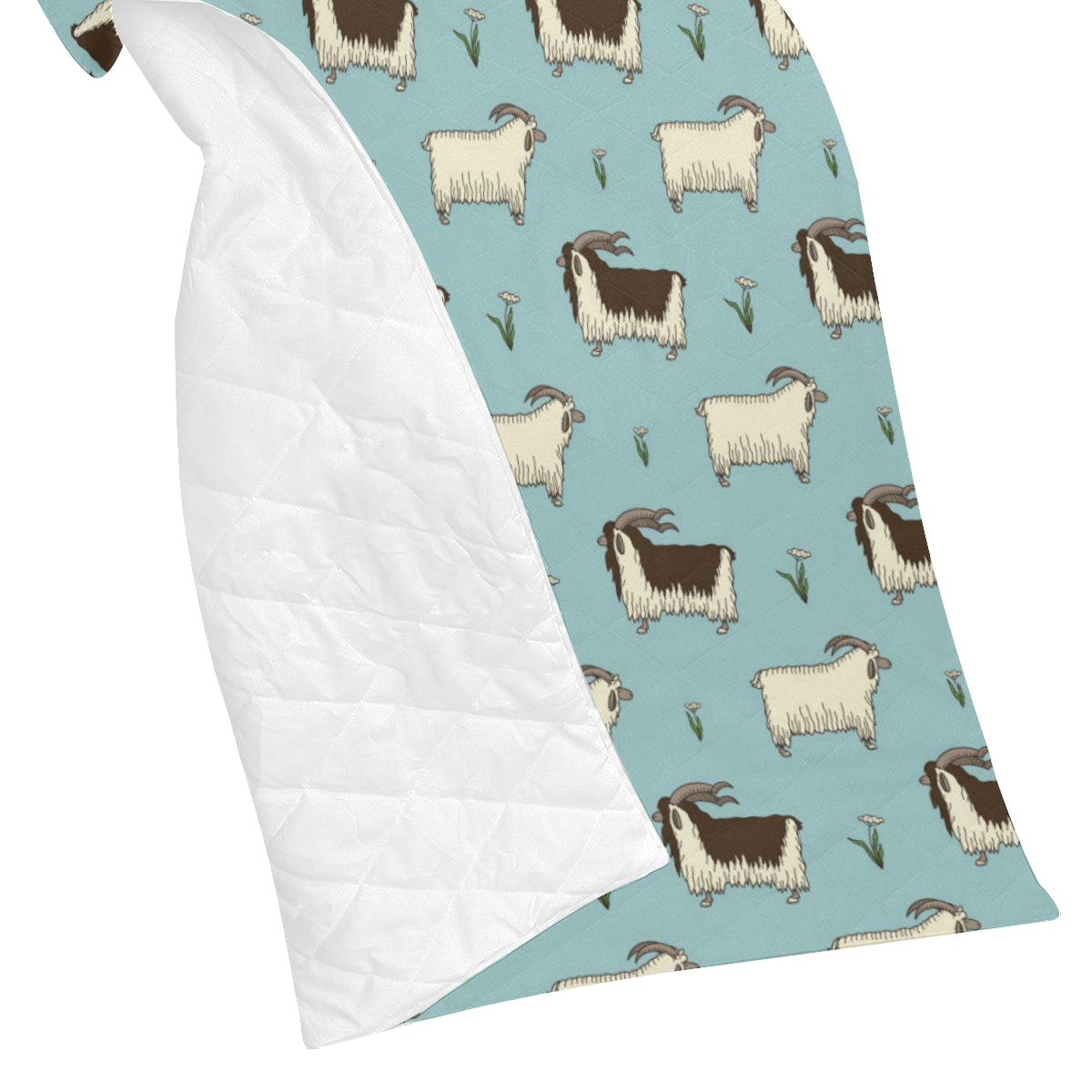 Goat Pattern Print Design 02 Premium Quilt