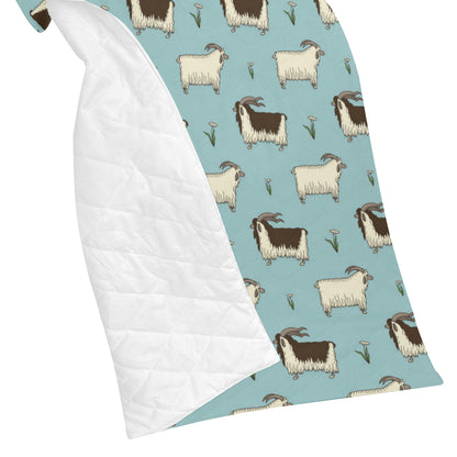 Goat Pattern Print Design 02 Premium Quilt