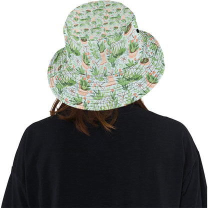 Gardening Pattern Print Design G04 Unisex Bucket Hat