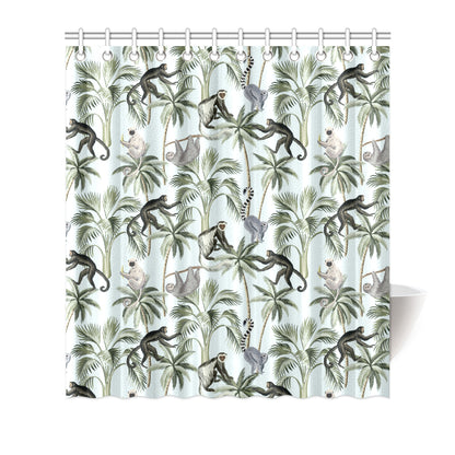 Rainforest Pattern Print Design RF04 Shower Curtain